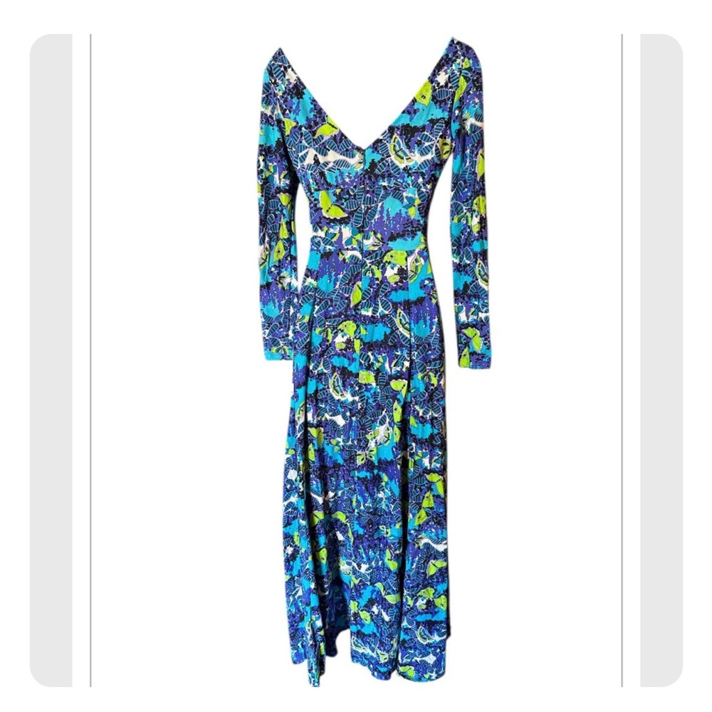vintage butterfly maxi dress by Jack Hartley xs - Picture 2 of 8